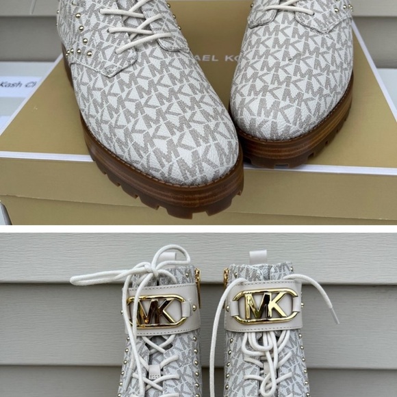 Michael kors MK Kincaid Lace up booties - Vanilla - Picture 2 of 3